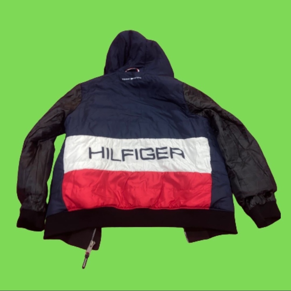 Vintage RARE Tommy Hilfiger Reversible Bomber Jacket